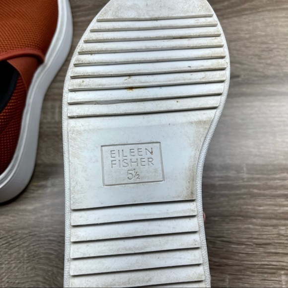Eileen Fisher Pep Slip On Sneakers Red Textile Upper Size 5.5 Women’s Stretchy - Picture 13 of 13